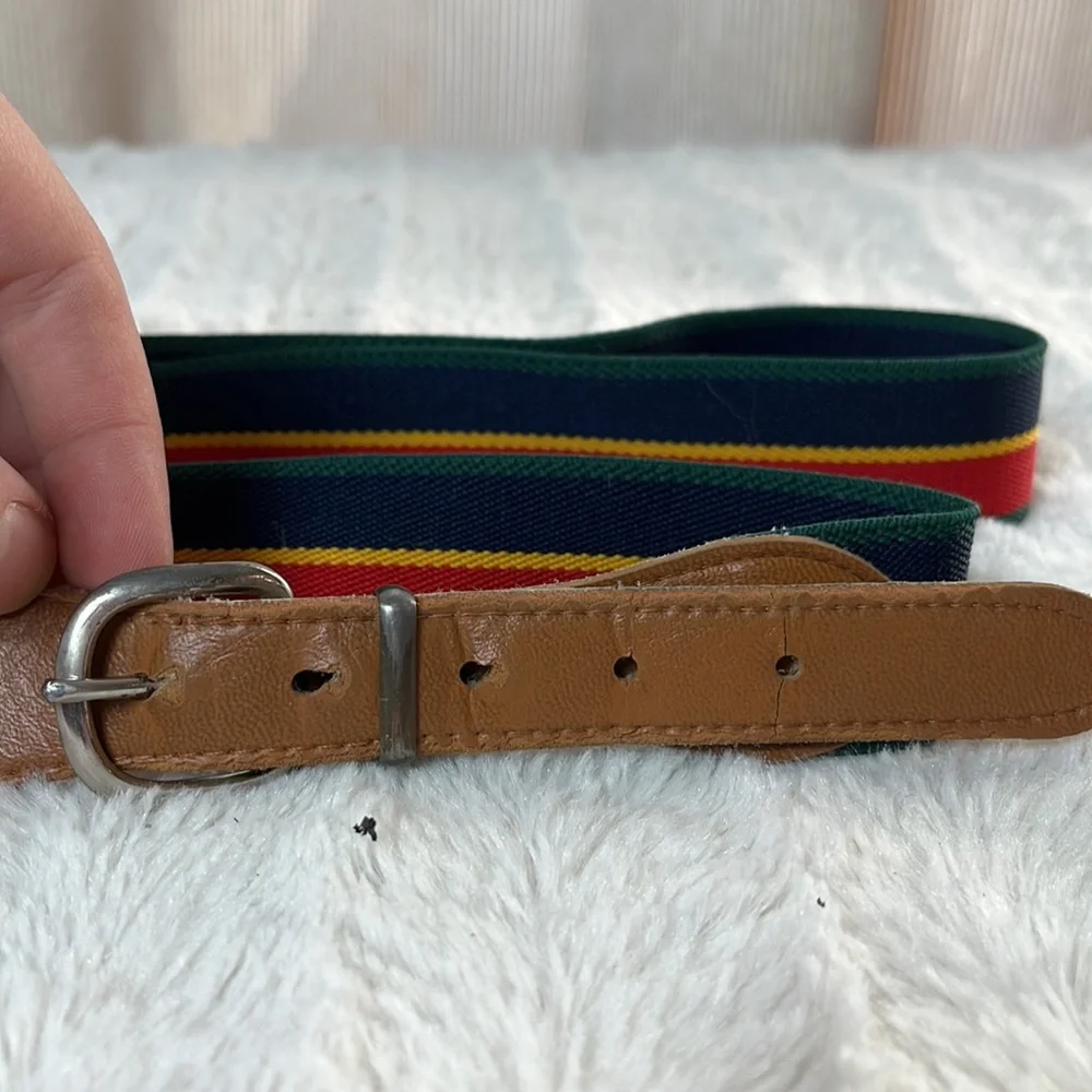 VINTAGE multicolored stretchy belt - Picture 2 of 3